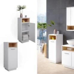 Chiffonnier Beatrice Antthracite/chêne -Salle De Bain Meubles 0350ad2e17164b05a91b54901bf99c01