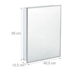 Armoire De Toilette Avec Miroir SDB -Salle De Bain Meubles 04918b15cd81448a88865f5f652288cf