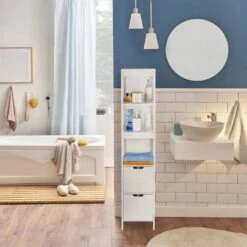Armoire De Bain Blanche -Salle De Bain Meubles 0d08fc4d4fd04d34a162f9ab725f97f3