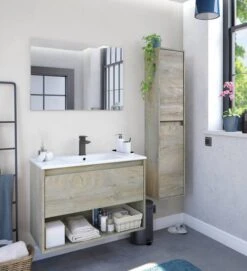 Colonne De Salle De Bains Salinas Chêne -Salle De Bain Meubles 0ff815dbf45f4f37ba3f89ad43df29b0