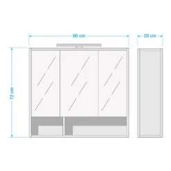 Armoire De Toilette Guardo -Salle De Bain Meubles 1000021923 211005 1253210000501 SKETCH DETAILS P000000001000021923 sketch