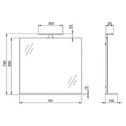 Salle De Bain Arvada IV (2 éléments) -Salle De Bain Meubles 1000205935 200221 13364000052 SKETCH DETAILS P000000001000205935 sketch
