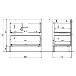 Salle De Bain Arvada IV (2 éléments) -Salle De Bain Meubles 1000205935 200221 13364000053 SKETCH DETAILS P000000001000205935 sketch