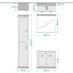 Salle De Bain Lewk III (3 éléments) -Salle De Bain Meubles 1000281711 210728 08082500104 SKETCH DETAILS P000000001000281711 sketch