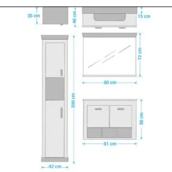 Salle De Bain Lewk XV (3 éléments) -Salle De Bain Meubles 1000281731 210728 08084200402 SKETCH DETAILS P000000001000281731 sketch