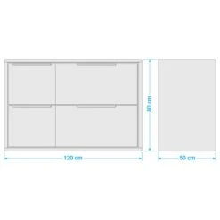 Meuble Avec Vasque TRANGLE 4 Tiroirs -Salle De Bain Meubles 1000292024 220914 500 SKETCH DETAILS P000000001000292024 sketch