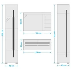 Salle De Bain Farson XXI (4 éléments) -Salle De Bain Meubles 1000305939 211118 065112000582 SKETCH DETAILS P000000001000305939 sketch