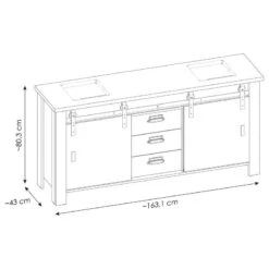 Meuble Avec Double Vasque Shutter -Salle De Bain Meubles 1000348703 220505 500 SKETCH DETAILS P000000001000348703 sketch