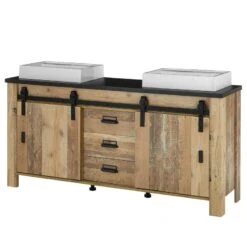 Meuble Avec Double Vasque Shutter -Salle De Bain Meubles 1000348707 220505 010 IMAGE P000000001000348707