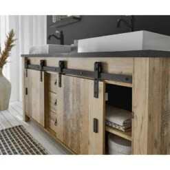 Meuble Avec Double Vasque Shutter -Salle De Bain Meubles 1000348707 220505 024 MOOD DETAILS P000000001000348707 mood