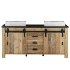 Meuble Avec Double Vasque Shutter -Salle De Bain Meubles 1000348707 220505 030 DETAILS P000000001000348707