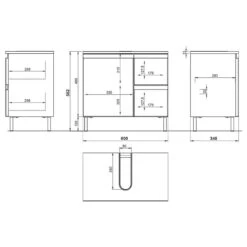 Salle De Bain Torrance XV (5 éléments) -Salle De Bain Meubles 1000370072 230215 501 SKETCH DETAILS P000000001000370072 sketch