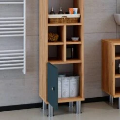 Chiffonnier Dle Fynn Goldcraft/vert -Salle De Bain Meubles 12219ec0bb424daf9d2f979cd79a3211