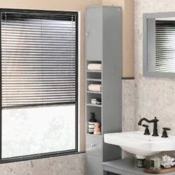 Meuble Colonne Salle De Bain BZR34-W -Salle De Bain Meubles 136cb04689f44a628c756800f0c19535