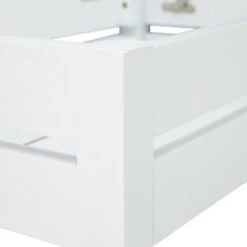Étagère De Salle De Bains Bambou Blanc -Salle De Bain Meubles 199c68f05a4a4e0c82f12142657f3c79