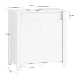 Meuble Sous Lavabo BZR101-W -Salle De Bain Meubles 21902262ae7242a68d70de891e994a3f