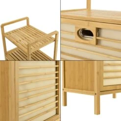 Meuble à Linge Rendalen Avec Sac -Salle De Bain Meubles 24f8e15d26aa4140a9526ae124b5c107