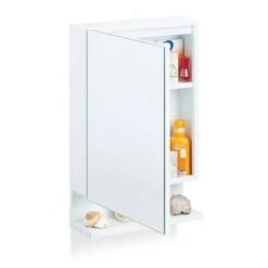 Armoire De Toilette 1Porte Miroir Prise -Salle De Bain Meubles 27432b6978f94ae7a1b68177179d4cf6