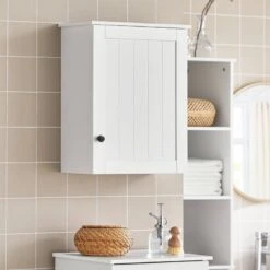 Meuble Haut De Salle De Bain BZR19-W -Salle De Bain Meubles 2d33c8f19fc14714bc27b9943e17e5cf