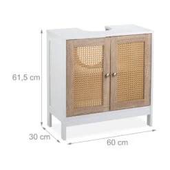 Meuble Sous Lavabo Portes Effet Rotin -Salle De Bain Meubles 2e699909ede746f1a7b5c5e9ec7a6b63