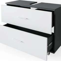 Meuble Sous-lavabo Ilias Sonoma/blanc -Salle De Bain Meubles 2f5380cf9ef54fb39cc17d1ee0f822d7