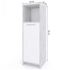 Chiffonnier Kiko Béton/blanc -Salle De Bain Meubles 3335626c3d5b4a05b75024c7e7e907c9