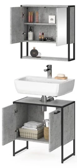 Salle De Bain Fyrk Béton (2 éléments) -Salle De Bain Meubles 3393076aed9a410aac4348c0765bcb87.cropped 250 24 442 968.processed