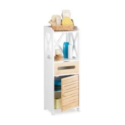 Petite Armoire étagère 5 Niveaux -Salle De Bain Meubles 34f533726b9847f7bdc9e364d220d32e
