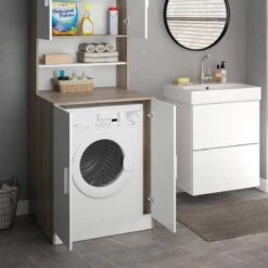 Meuble Machine à Laver Liana -Salle De Bain Meubles 36f45585f55c40218337854b14f57326