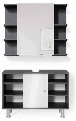 Salle De Bains Fynn Anthracite (2 élém.)