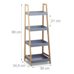 Étagère Salle De Bain Bambou 4 Niveaux -Salle De Bain Meubles 370a1811ff5f4d8dbf4339ee3b5d5793