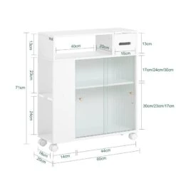 Armoire WC Roulante BZR117-W 17 Armoire WC Roulante BZR117-W -Salle De Bain Meubles 371a89877e864ab6b3000446edbbe808