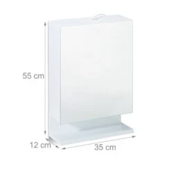 Armoire De Toilette 1Porte Miroir Prise -Salle De Bain Meubles 401c36241ac541adaa35dd0728f0e567