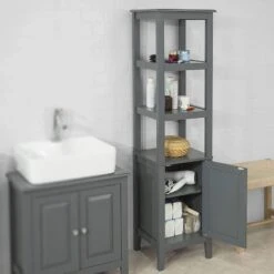 Meuble Colonne Salle De Bain FRG205-W -Salle De Bain Meubles 42504ec833d642b2b8300167a1b7a3b5