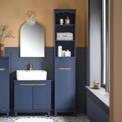 Colonne De Salle De Bain BZR112-B -Salle De Bain Meubles 440b0c7977b64d0f8d139488a91ffc1a