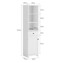 Meuble Colonne De Salle De Bain BZR17-W 27 Meuble Colonne De Salle De Bain BZR17-W -Salle De Bain Meubles 47886cd550904dc9a9ce982ea4587fb9