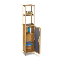 Armoire De Salle De Bain Bambou 5 étages -Salle De Bain Meubles 4c15c1237b074676a28e58338c8fc237