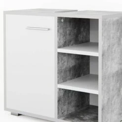 Meuble Sous-lavabo Perry Béton/blanc -Salle De Bain Meubles 578115d79ac7470a8ba94e83dce9965c