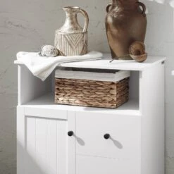 Meuble Bas De Salle De Bain BZR107-W -Salle De Bain Meubles 5d20292f488248fb9092cf52821bebec