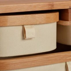 Commode Mini En Bambou 3 Casiers SDB -Salle De Bain Meubles 6664958c28f54bc59d78c6409c3c540c