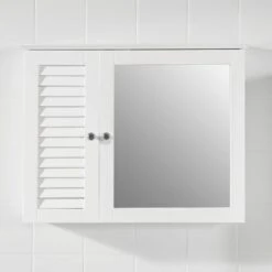 Armoire Haut Avec Miroir BZR55-DG -Salle De Bain Meubles 668599be549540f08482bc5d29bb38a5