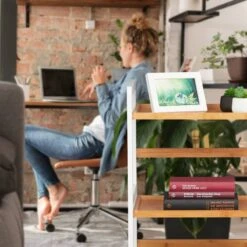 Etagère De Bain En Bambou Blanche -Salle De Bain Meubles 67d7a77379fc45008804f3206e0b9c97