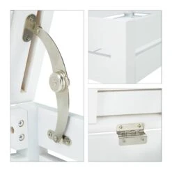 Étagère De Salle De Bains Bambou Blanc -Salle De Bain Meubles 6e6a1d24c9b644aa9dbb22c78e1f5f6e