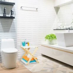 Étagère De Salle De Bain En Bois -Salle De Bain Meubles 710f1ecba6944f75b5be4605beaede42