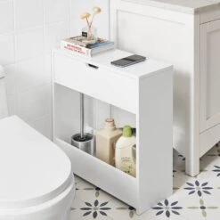 Chariot à Etagères De Niche BZR48-W -Salle De Bain Meubles 7117b12776b1483d9d4d7a10674fb8fb