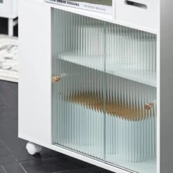 Armoire WC Roulante BZR117-W 16 Armoire WC Roulante BZR117-W -Salle De Bain Meubles 712b1405b3984833967dbfc5fc572079