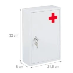 Armoire à Pharmacie Verrouillable -Salle De Bain Meubles 76818c61abed4597a2256e6cd29442b0