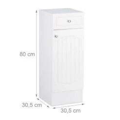 Armoire De Salle De Bain En Bois Blanc -Salle De Bain Meubles 7911c0ebf13744f8b9202542820144b3