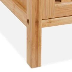 Meuble Sous Lavabo En Bambou 2 Portes -Salle De Bain Meubles 7f080eaa011a42d9b56e09771a8f1b22