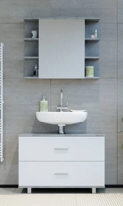 Salle De Bains Ilias Béton (2 éléments)